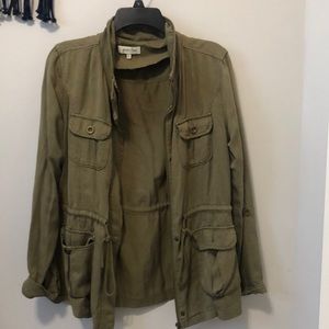 Green utility jacket